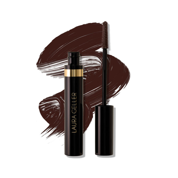 LAURA GELLER NEW YORK Kajal Longwear Mascara – Black – Volumizing, Lengthening, & Defining Mascara - Smudge‑Proof & Flake‑Proof Wear, Buildable Formula