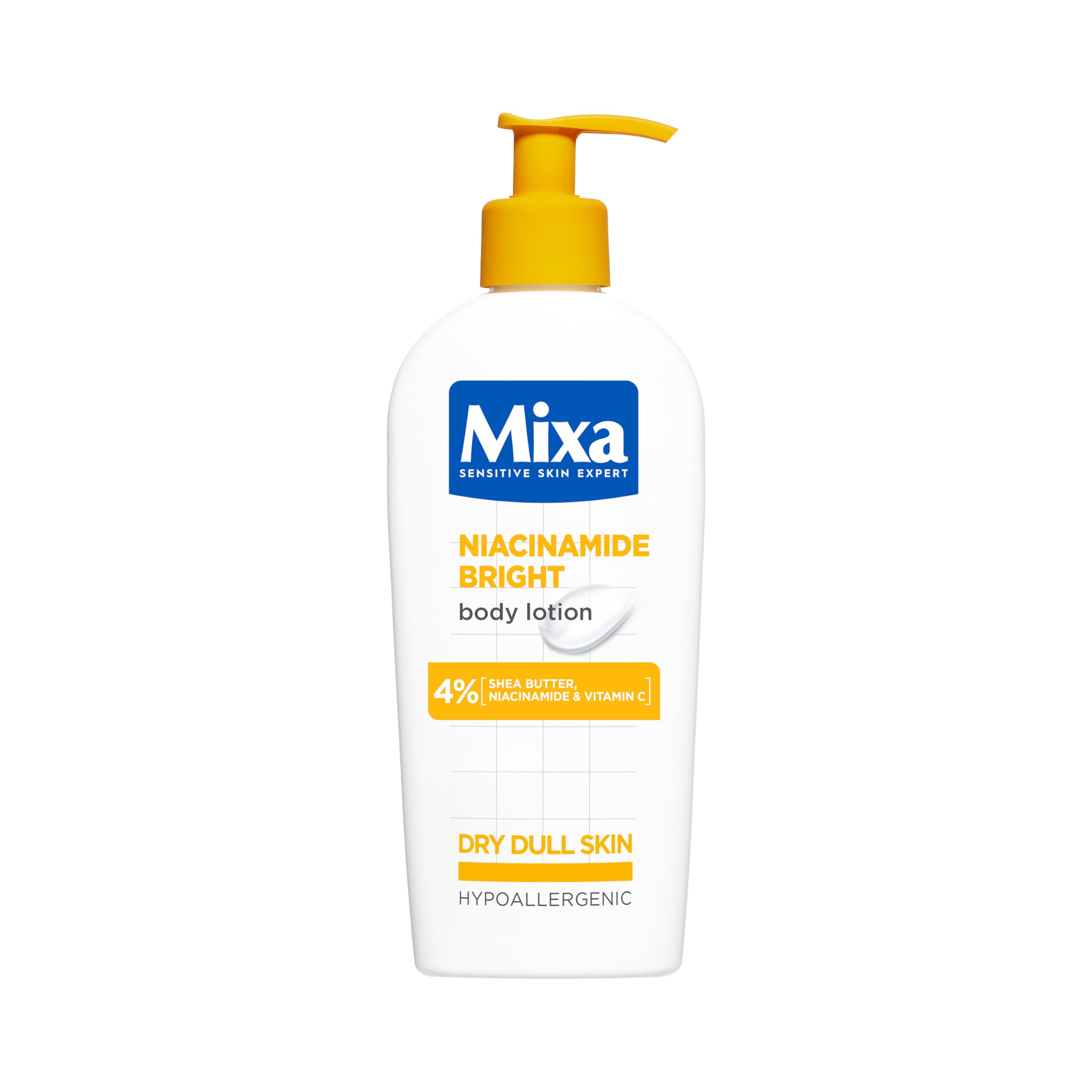 Mixa Cream, Niacinamide Bright Moisturizing Anti-Dark Spot Cream, Body Care Dark Spot Corrector for Uneven Tone, with 9% Niacinamide, Shea Butter & Vitamin C, 400ml