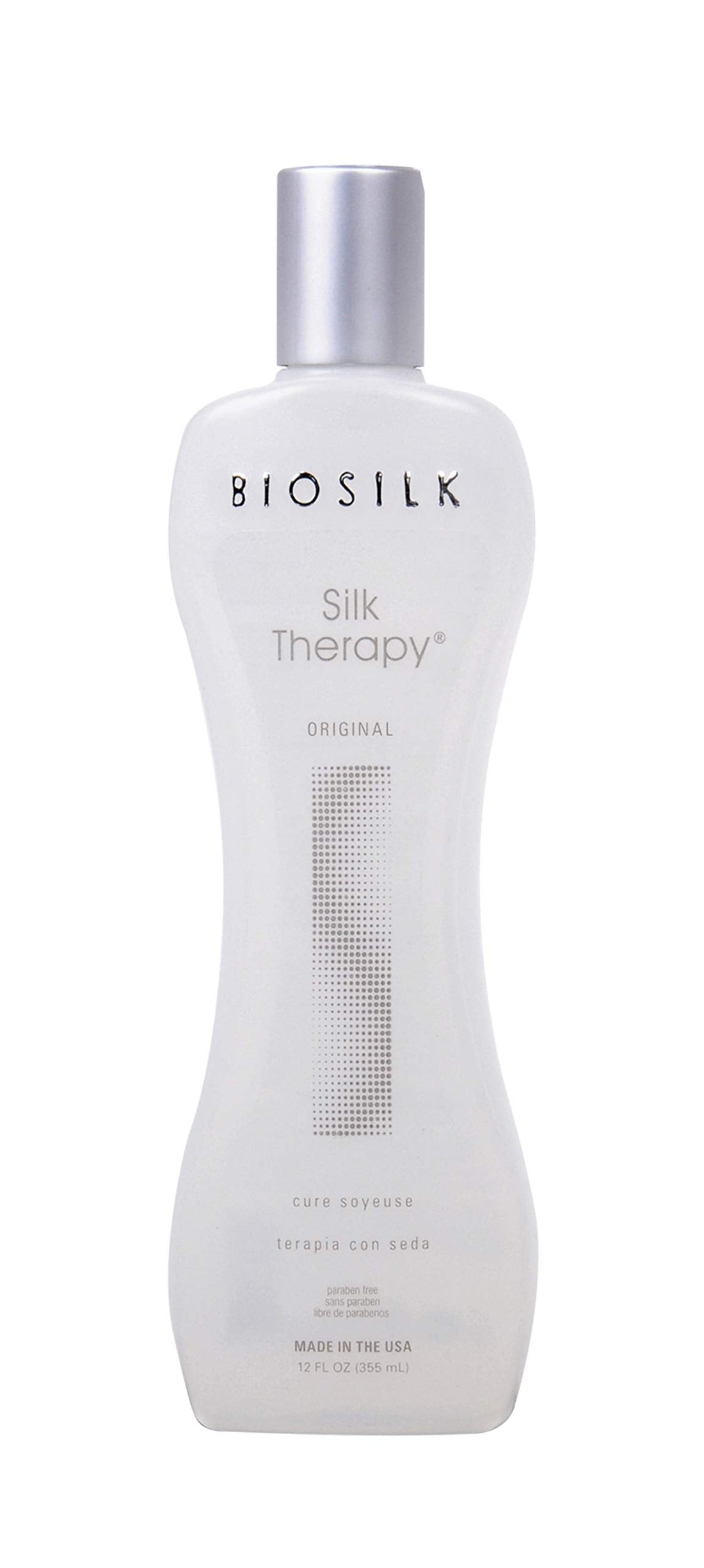 BioSilk Silk Therapy Original, Reconstructing Treatment For Adding Shine & Helping Prevent Split Ends, Sulfate, Paraben, & Cruelty-Free, 5.64 Oz Halalzen