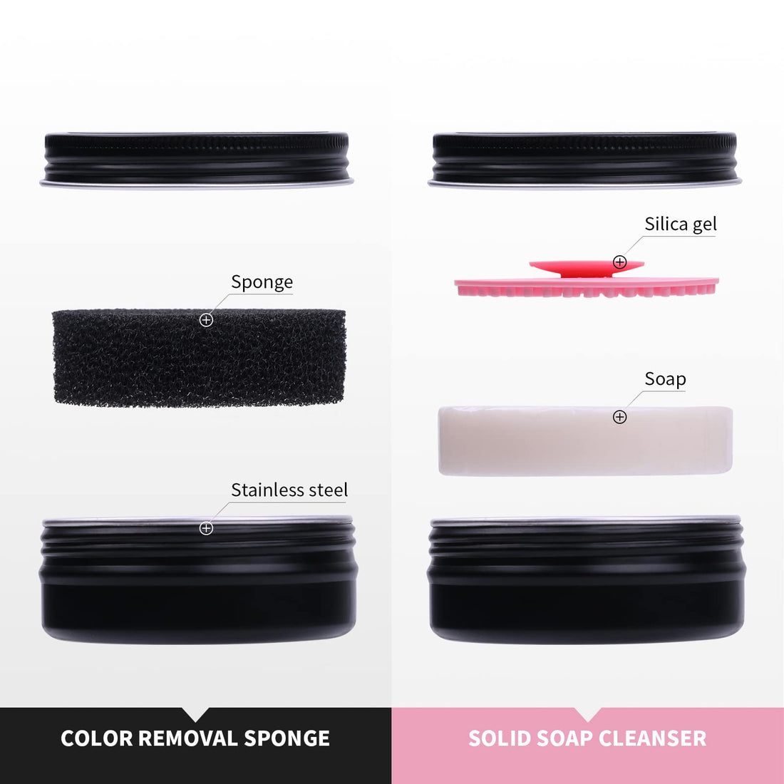 DUcare Makeup Brush Cleaner – Solid Soap Cleanser & Silicone Pad | Clean synthetic & natural bristles. Clean Beauty Blenders. Keep brushes soft. Coconut oil formula. For daily use & travel. Halalzen