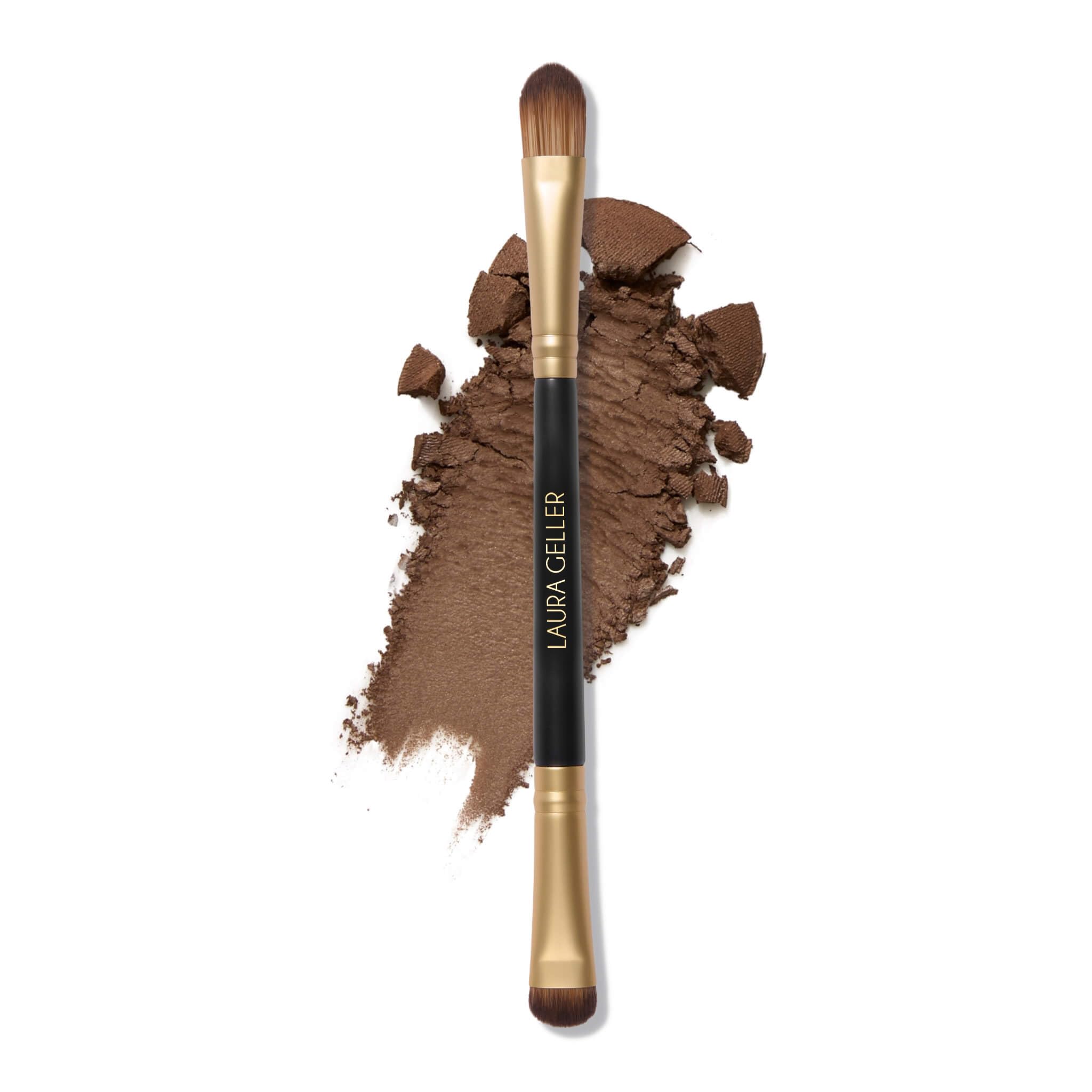 LAURA GELLER NEW YORK Retractable Black Kabuki Brush for Liquid, Cream and Powder Face Makeup With Aluminum Handle Halalzen
