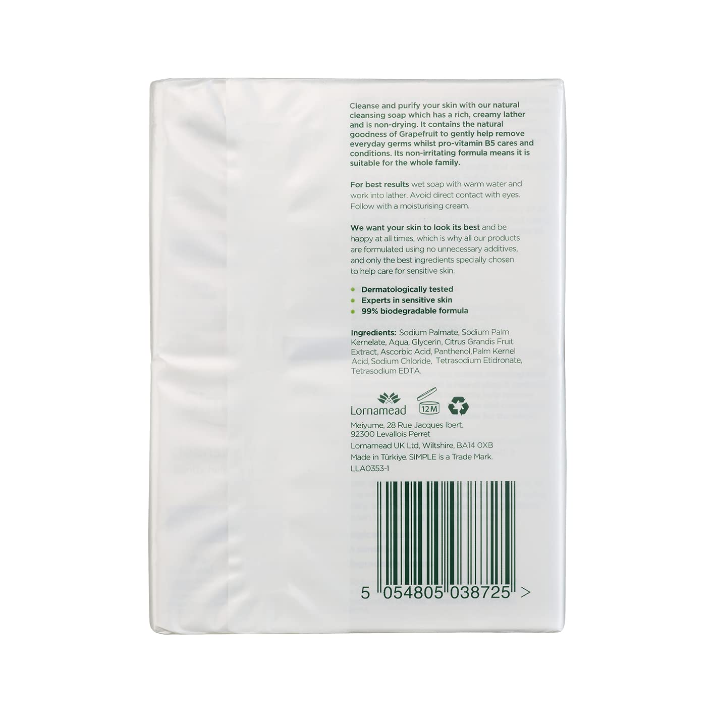 Simple Soap 2 x 100g Halalzen