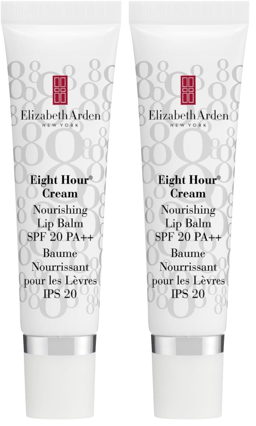 Elizabeth Arden Eight Hour Cream Nourishing Lip Balm SPF 20, 14.8ml, Long-lasting Moisture & Conditioning, Sun Protection for Dry Lips, Unisex
