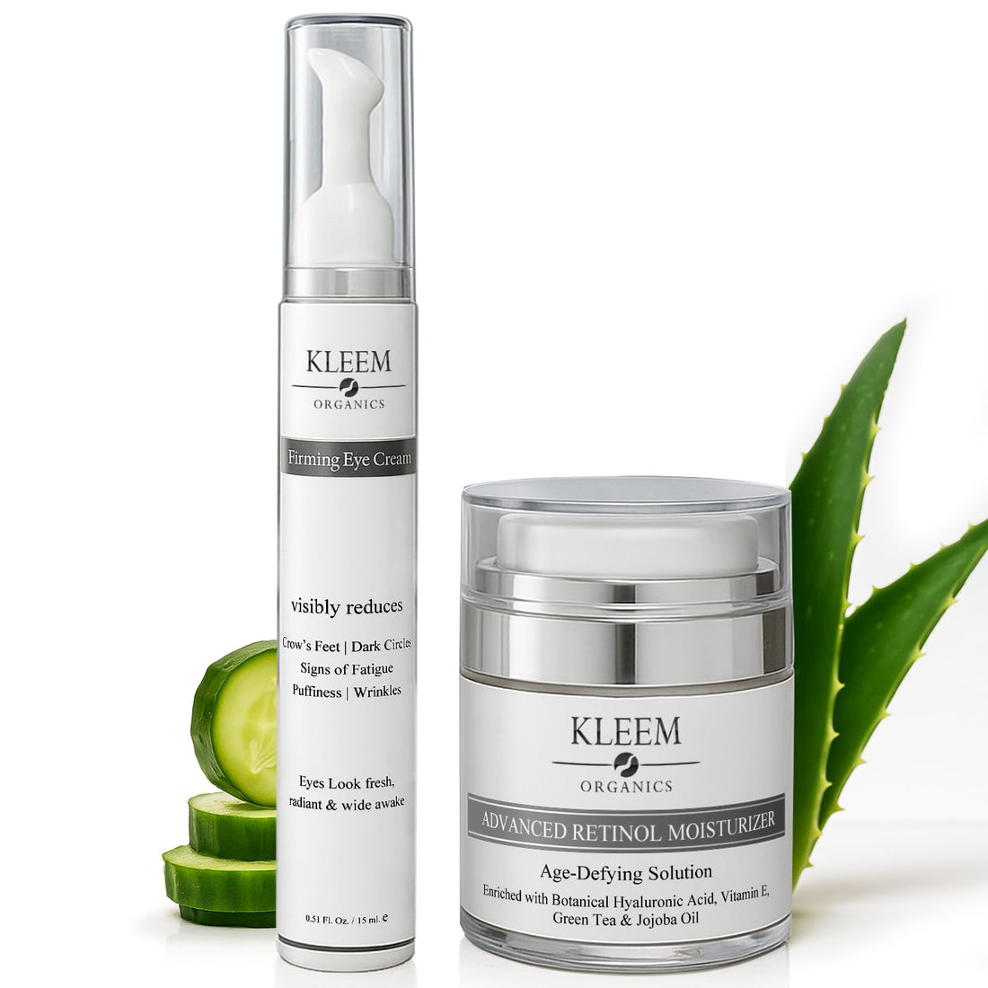 Kleem Retinol Night Cream – Anti Wrinkle Face Cream with Hyaluronic Acid & Panthenol – Anti Aging Cream for Fine Lines, Dark Spots & Uneven Skin Tone – Gentle Formula, 50ml