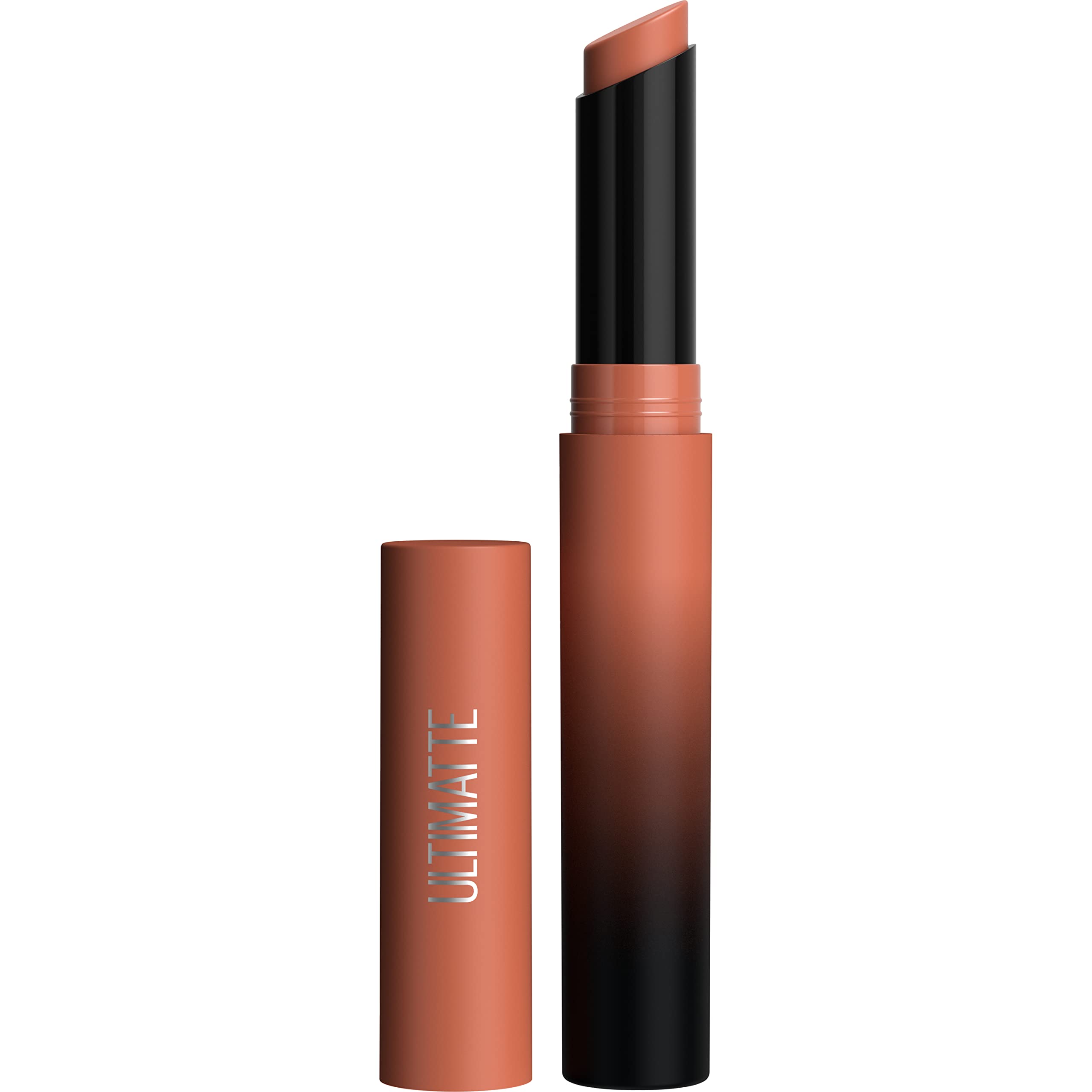 Maybelline Color Sensational Ultimatte Matter Lippenstift, nicht austrocknend, intensive Farbpigmente, More Truffle, Kakaobraun, 1 Stück
