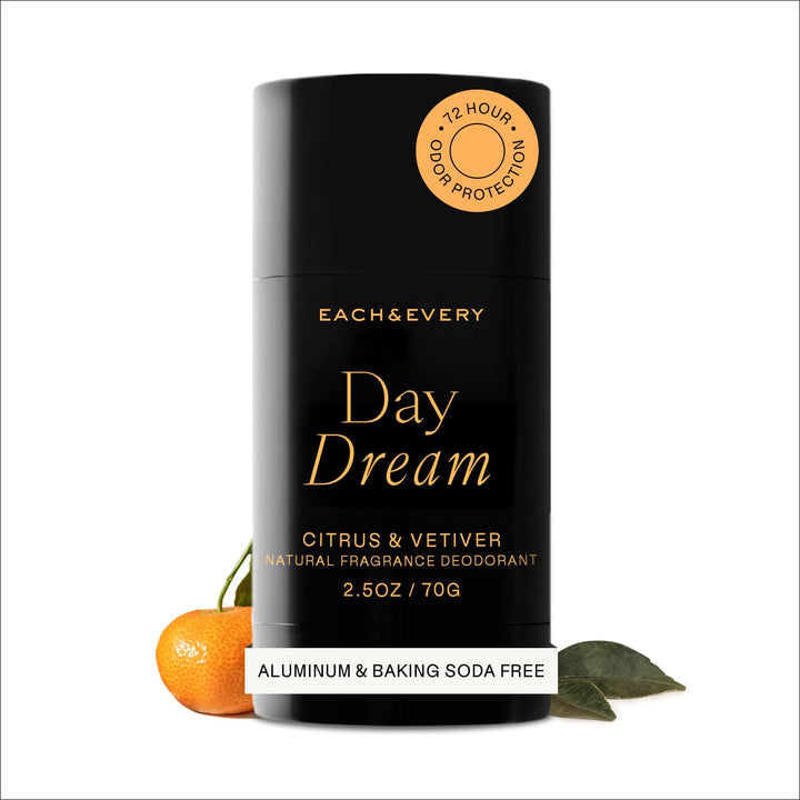 Each & Every Aluminum Free Deodorant for Women & Men – Natural Fragrance 72-HrOdor Protection, Non-Toxic Deodorant for Sensitive Skin, EWG Verified, Baking Soda Free - Raspberry & Mandarin, 2.5oz
