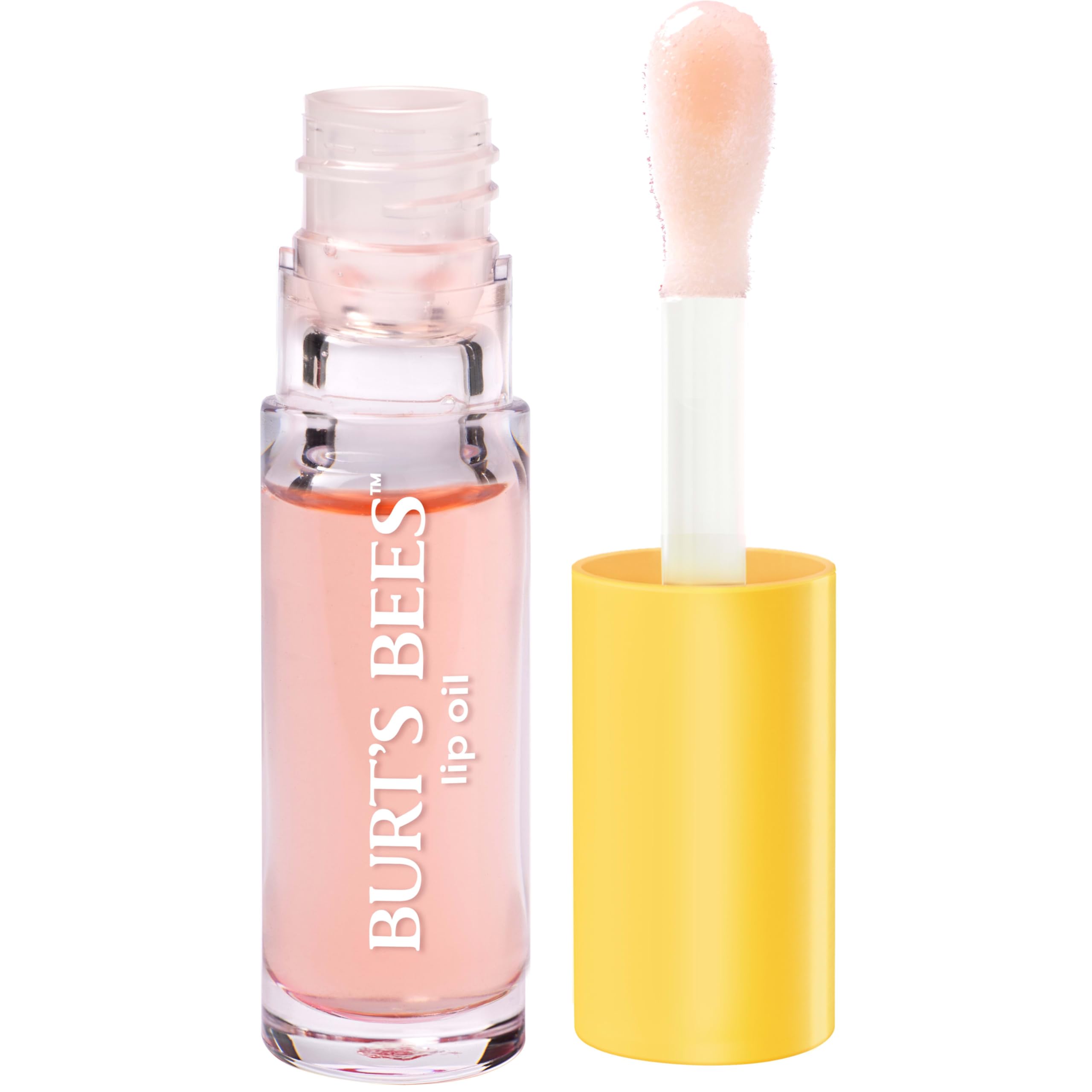 Burt's Bees Lip Oil Clear Day, Instant Hydration, Nourishes and Softens Lips, Tint Free, High Shine Finish, Responsibly Sourced Jojoba Oil, Non Sticky, Wand Applicator, 0.15 Ounce Halalzen