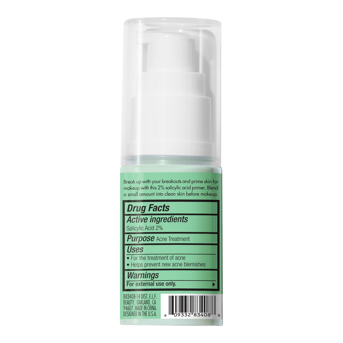 e.l.f., Hydrating Face Primer, Lightweight, Long Lasting, Creamy, Hydrates, Smooths, Fills in Pores and Fine Lines, Natural Matte Finish, Infused with Vitamin E, 0.47 Oz Halalzen