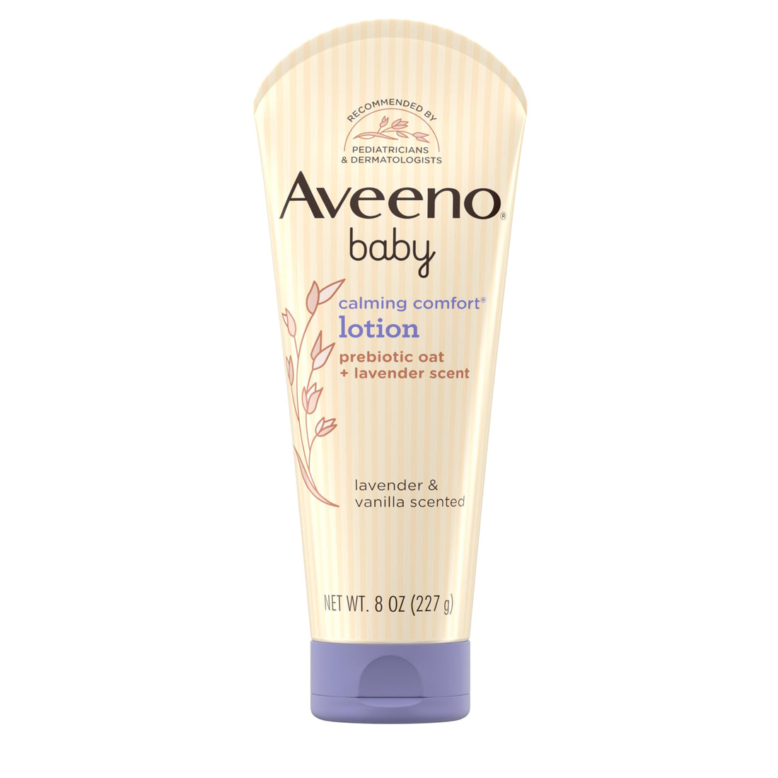 Aveeno Baby Calming Comfort Moisturizing Body Lotion with Relaxing Lavender & Vanilla Scents, Non-Greasy Baby Lotion, Nourishing Prebiotic Oatmeal, Paraben- & Phthalate-Free, 18 fl. oz Halalzen