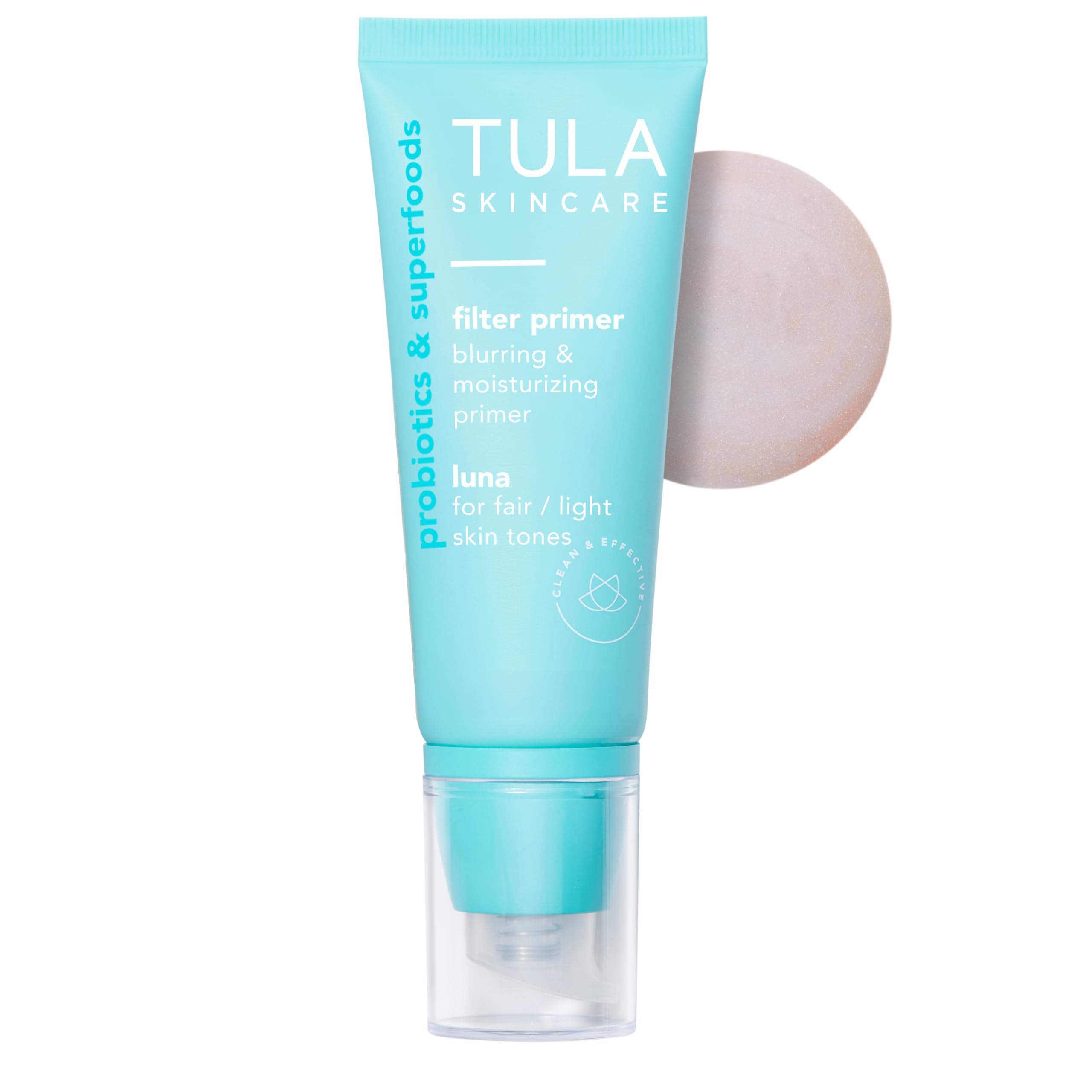 TULA Skin Care Face Filter Blurring and Moisturizing Primer - Evens the Appearance of Skin Tone & Redness, Hydrates & Improves Makeup Wear Halalzen