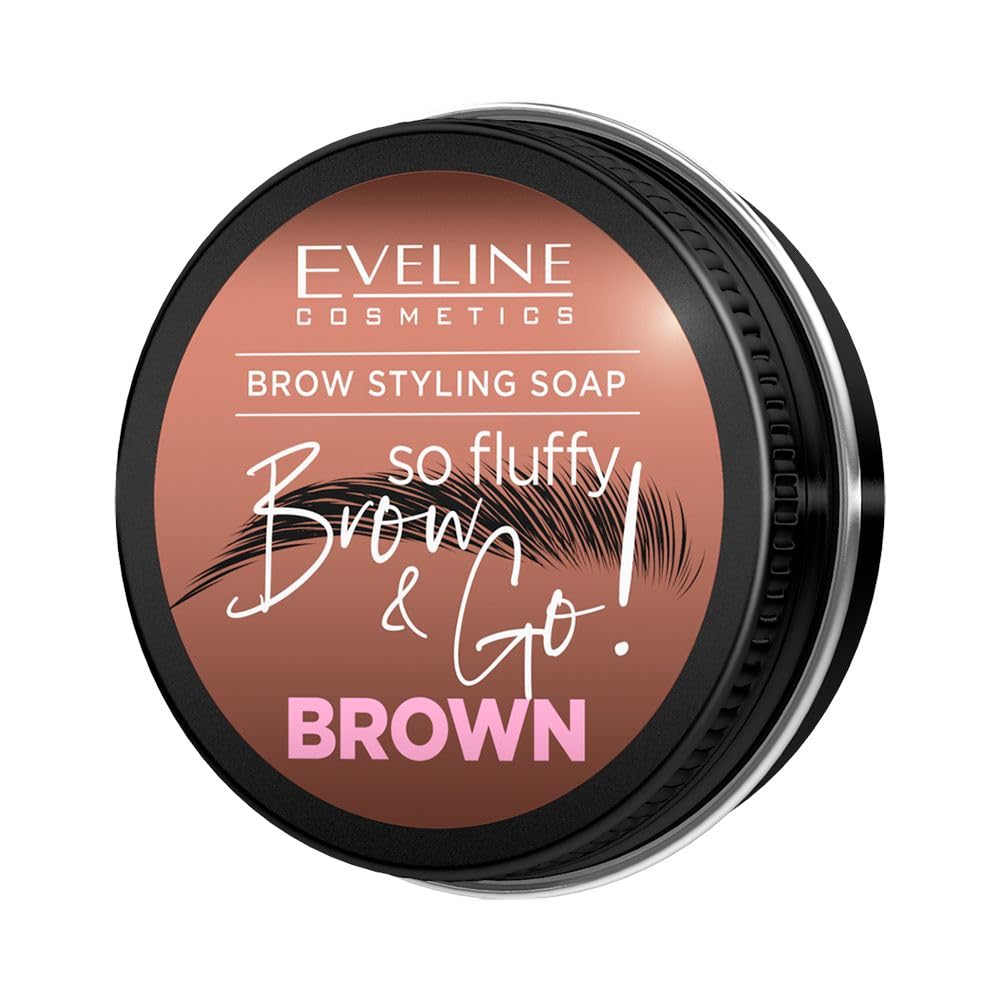 Eveline Cosmetics Brow & go! BROW&GO Eyebrow Mascara No. 02 Dark - Precision Brow Definition, Volumizing Micro-Fibers, Long-Lasting Formula, 10 ML