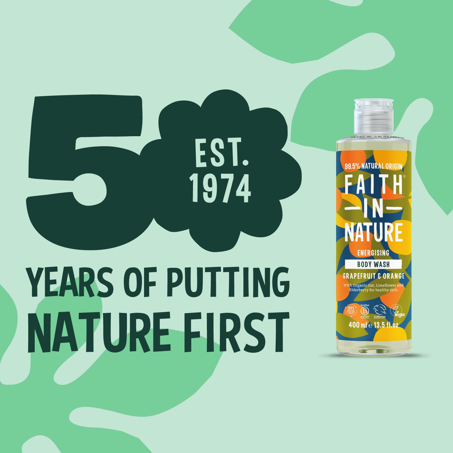 Faith In Nature Natural Aloe Vera Body Wash, Soothing Shower Gel, Vegan and Cruelty Free, No SLS or Parabens, 400 ml
