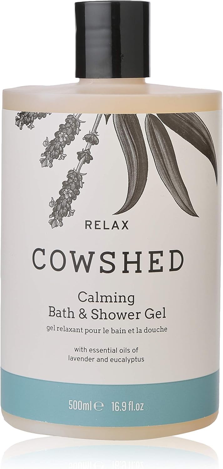 Cowshed Bath & Shower Gel 300ml | Replenish Uplifting Body Wash for Women & Men | Natural Body Wash, No Parabens | Hydrating Vegan Shower Gel with Red Mandarin, Bitter Orange and Grapefruit
