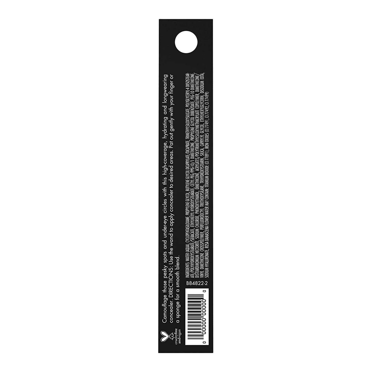 e.l.f. 16HR Camo Concealer, Full Coverage & Highly Pigmented, Matte Finish, Light Ivory, 0.203 Fl Oz (6mL) Halalzen