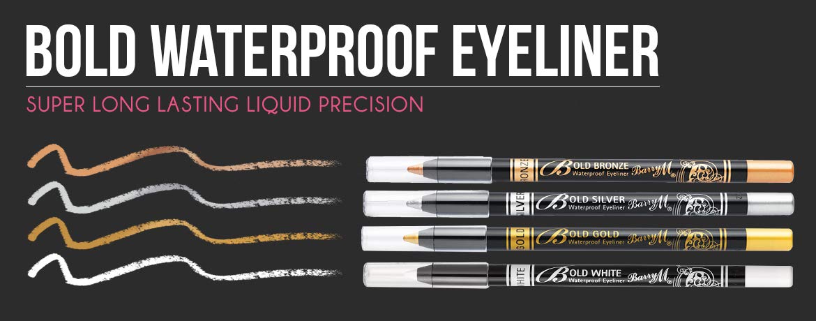 Barry M Cosmetics Bold Waterproof Eyeliner, Black, Pencil Halalzen