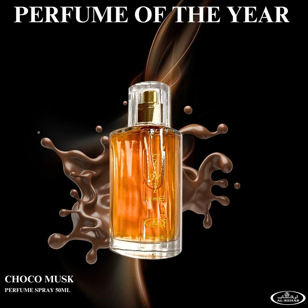 Al-Rehab Choco Musk Eau de Parfum Spray für Damen, 1,65 oz/50 ml