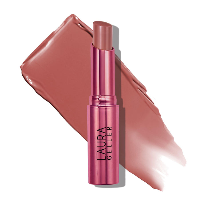 LAURA GELLER NEW YORK Jelly Balm Moisturizing Tinted Lip Balm - A Latte Love - Hydrating Vitamin E - Semi-Shine Finish