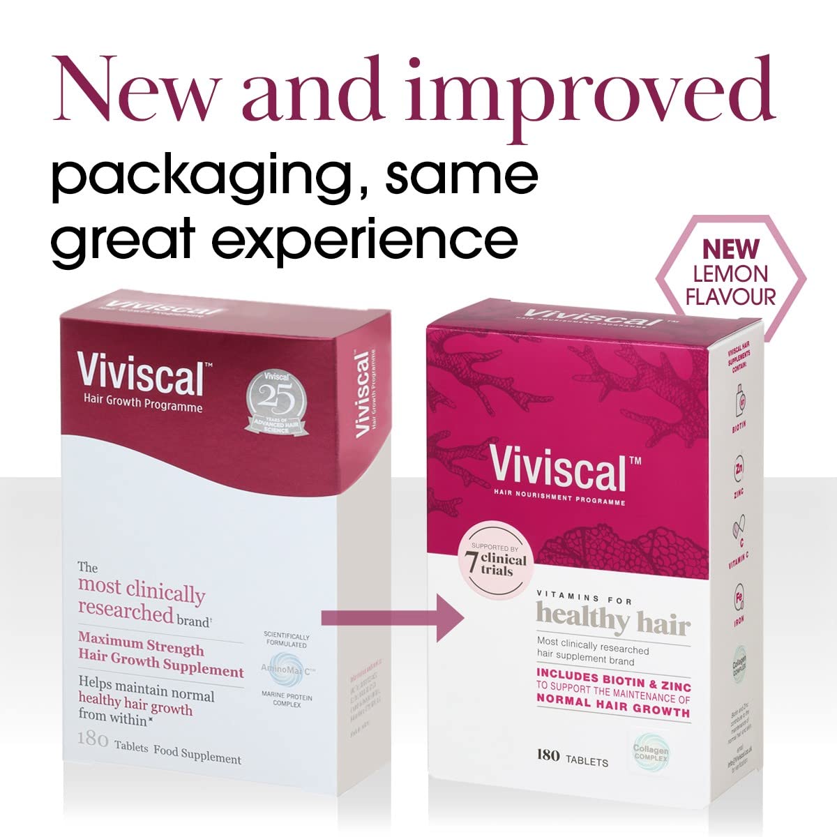 Viviscal Hair Growth Supplement for Women, 60 Tablets, with Biotin, Zinc & Marine Protein Complex AminoMar C, Supports Healthy Hair Growth, 1 month supply