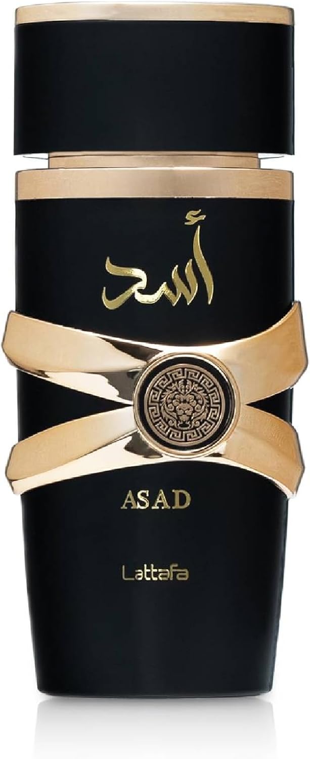 Lattafa Asad Premium Perfume Refreshing Oud and Musk Fragrances Eau De Parfum 100 ml Perfume for Unisex (Pack of 1), 100 ml (Pack of 1) Halalzen