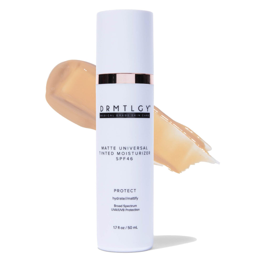 DRMTLGY Universal Tinted Moisturizer SPF 46 – Hydrating Dewy Tinted Sunscreen for Face with Zinc Oxide & Octinoxate – Niacinamide & Hyaluronic Acid – Broad Spectrum Lightweight Daily SPF, 1.7 oz Halalzen