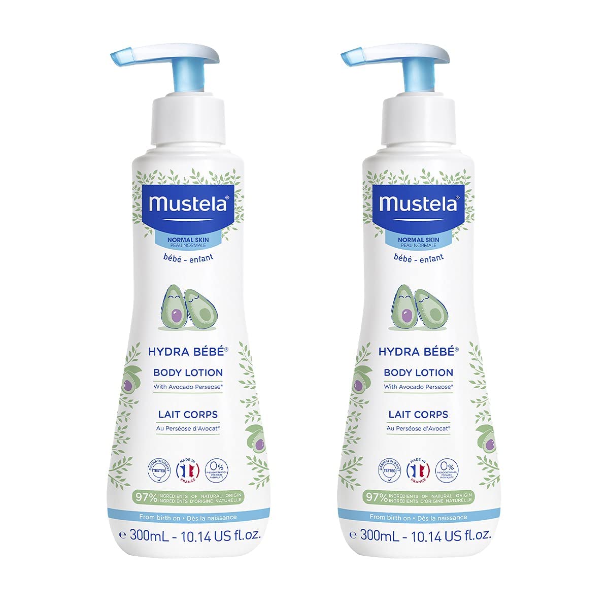 Mustela Hydra Bebe Body Lotion - Daily Moisturizing Baby Lotion with Natural Avocado, Jojoba & Sunflower Oil – Various Sizes Halalzen