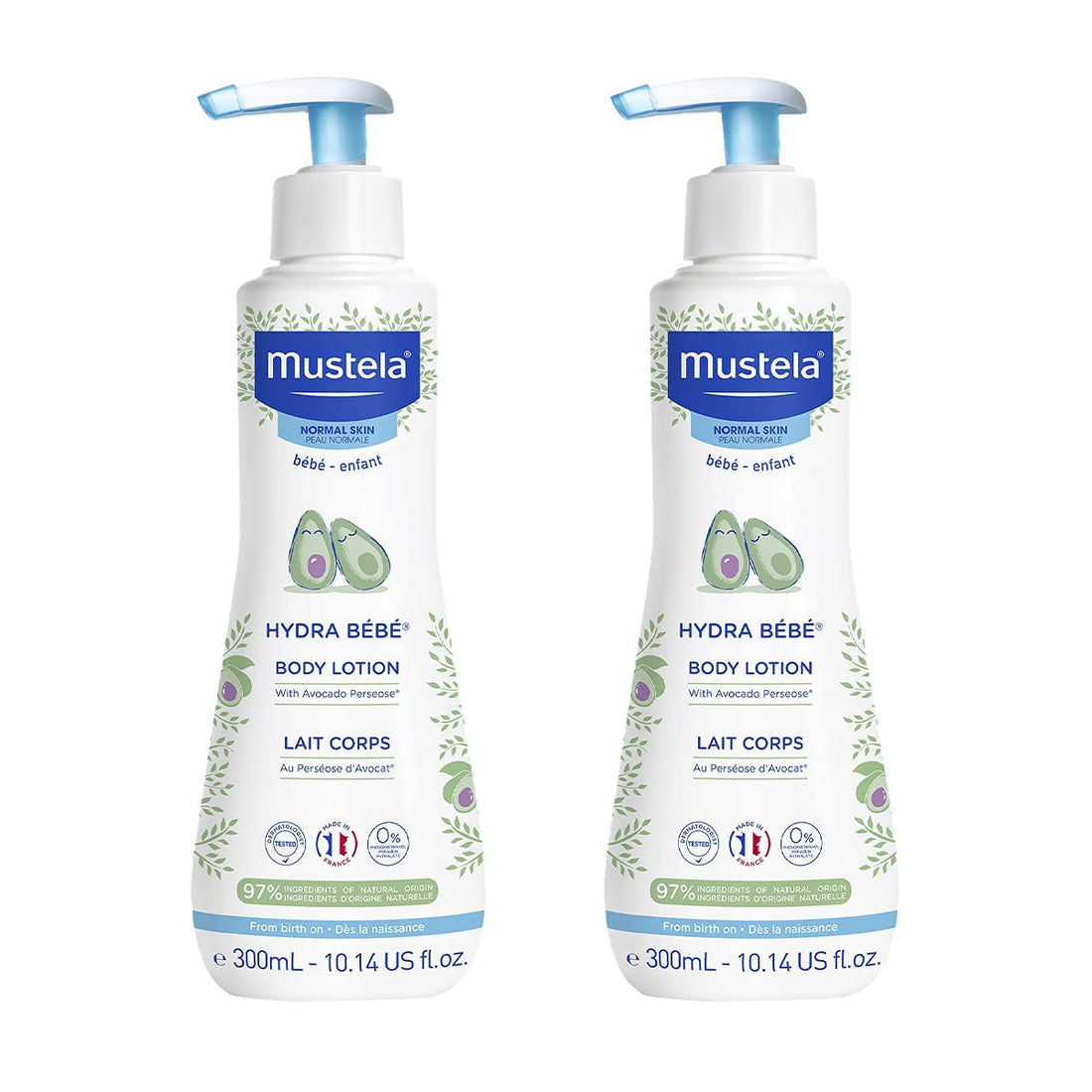 Mustela Hydra Bebe Body Lotion - Daily Moisturizing Baby Lotion with Natural Avocado, Jojoba & Sunflower Oil – Various Sizes Halalzen
