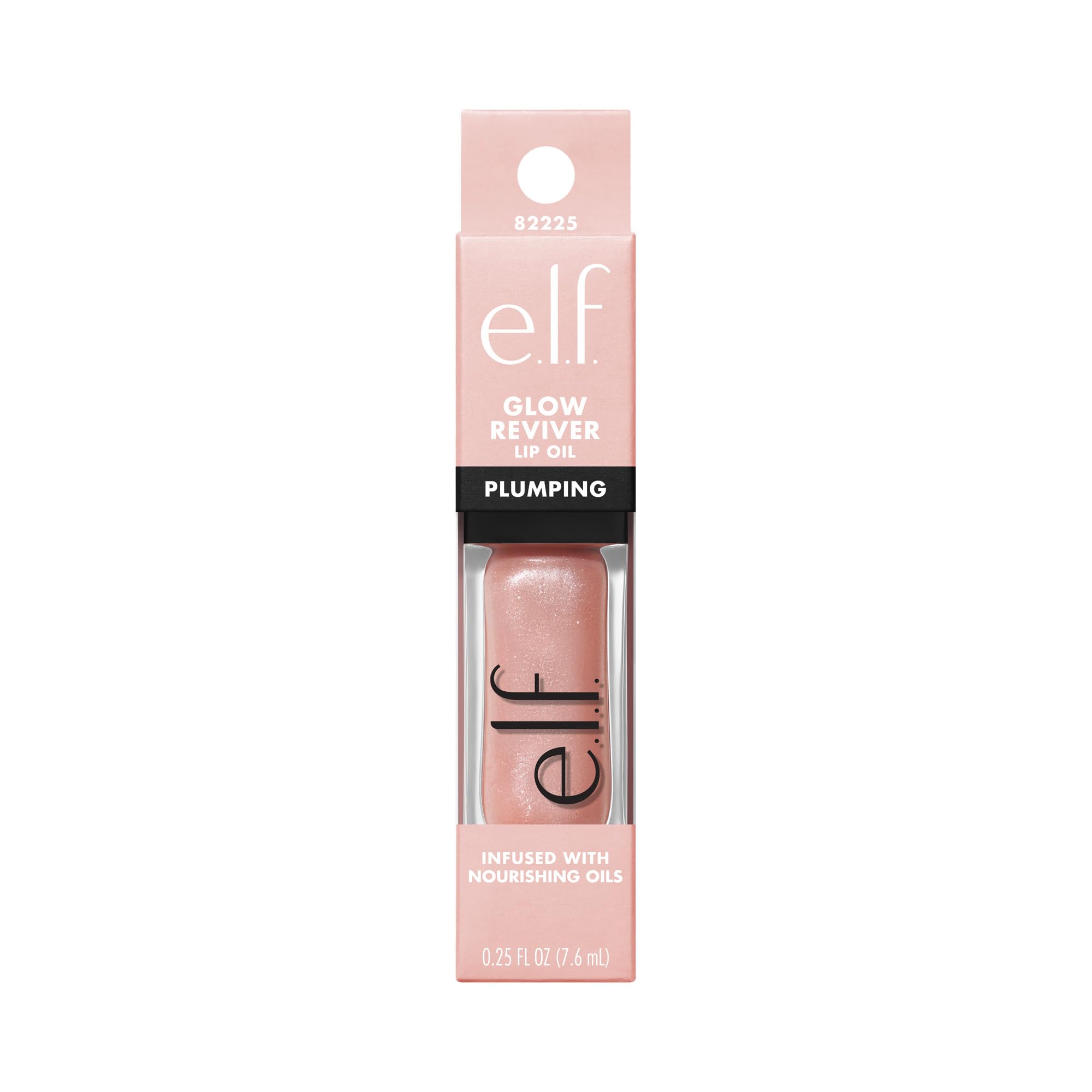 e.l.f. Glow Reviver Plumping Lip Oil, Tinted Lip Plumper for a High-Shine, Plump Finish, Infused with Jojoba Oil, Vegan & Cruelty-Free, Piggy Bank