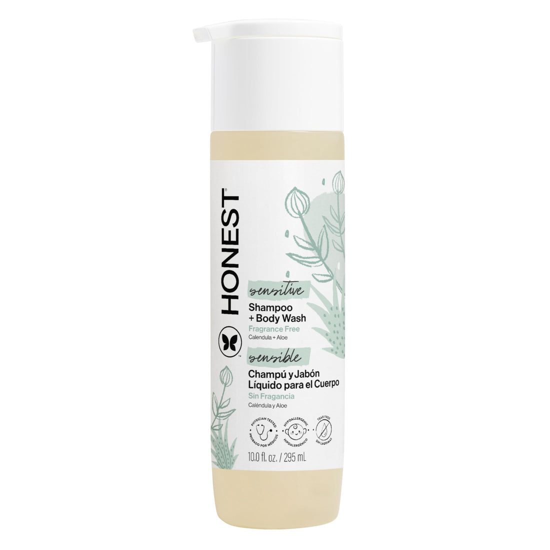 The Honest Company 2-in-1 Cleansing Shampoo Body Wash Gentle for Baby, Naturally Derived, Tear-free, Hypoallergenic, Lavender Calm, 18 fl oz Halalzen