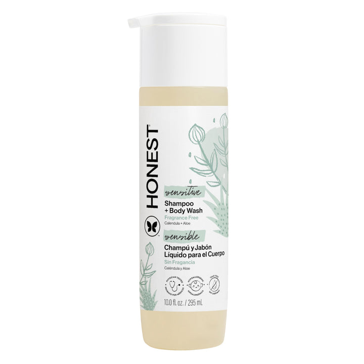 The Honest Company 2-in-1 Cleansing Shampoo Body Wash Gentle for Baby, Naturally Derived, Tear-free, Hypoallergenic, Lavender Calm, 18 fl oz Halalzen