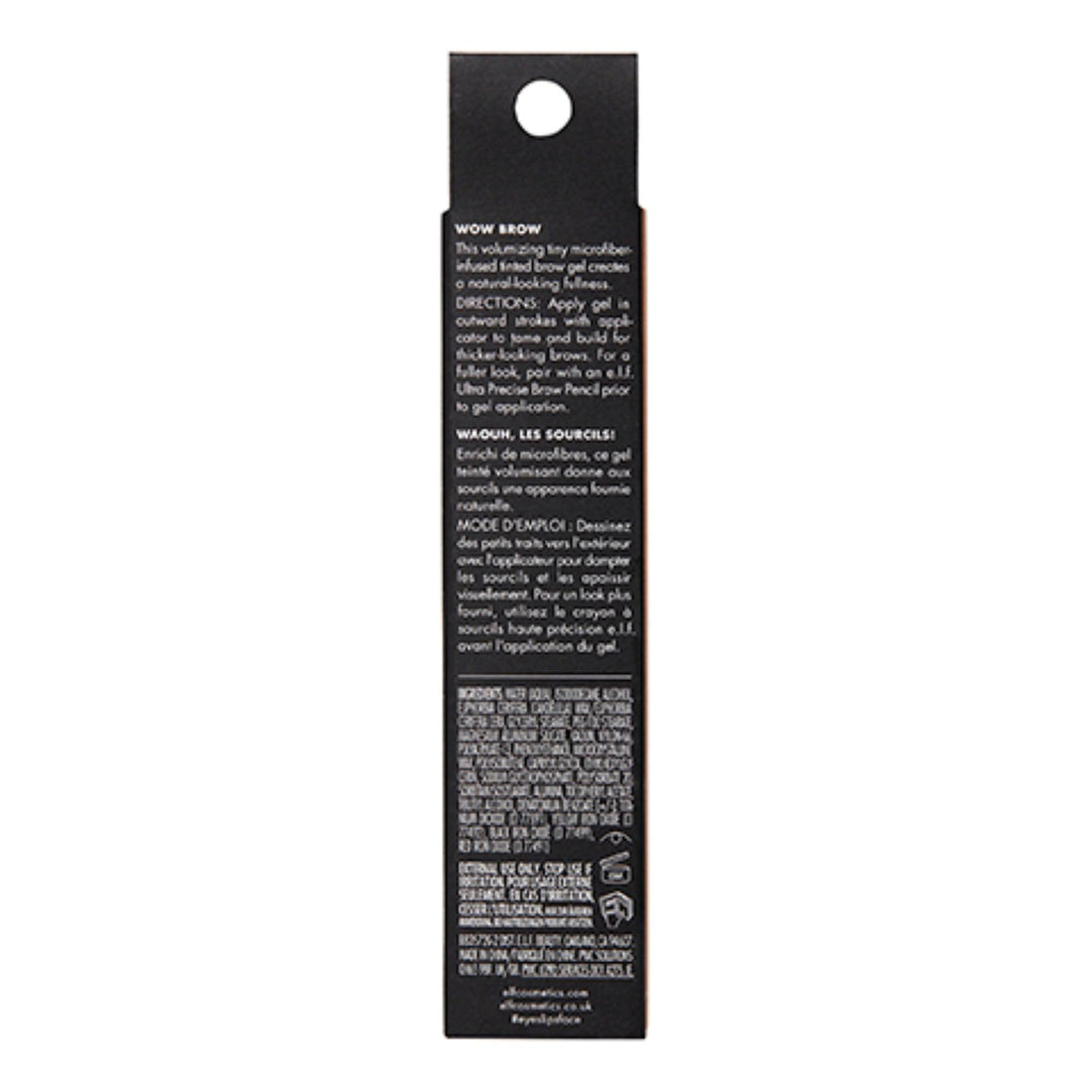 e.l.f. Wow Brow Gel, Volumizing, Buildable, Wax-Gel Hybrid, Creates Full, Voluminous-Looking Brows, Locks Brow Hairs In Place, Taupe, Fiber-Infused 3.5g