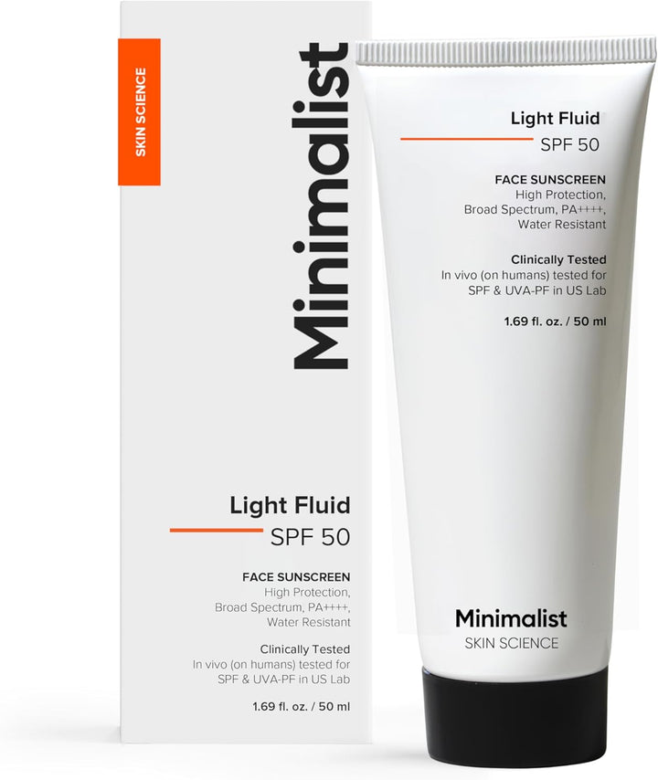 Minimalist SPF 50 Light Fluid Sunscreen Halalzen