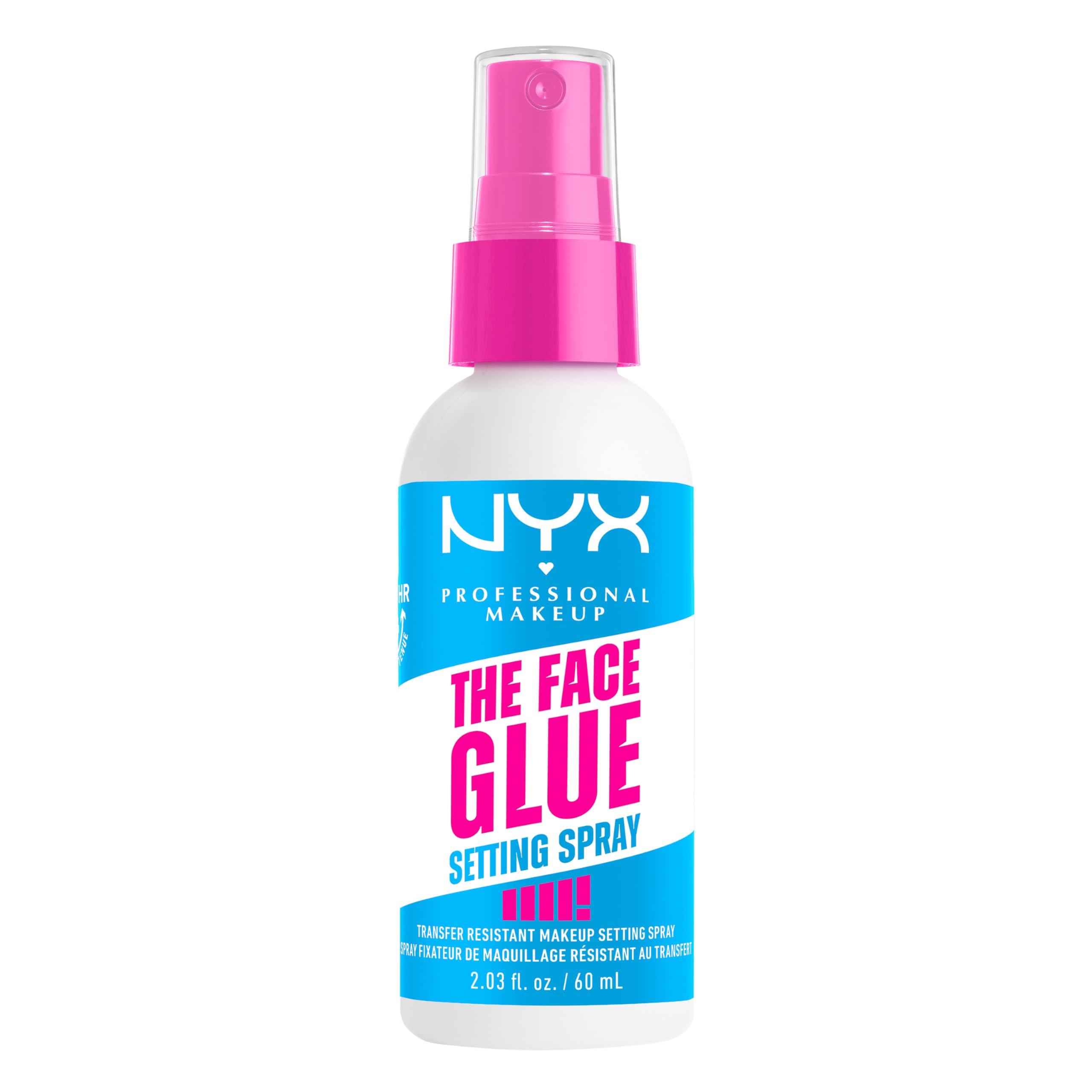 NYX Professional Makeup Setting Spray, Makeup Setting Spray, Long-lasting Wear, Transfer Resistant & Waterproof, Dry Naturally, Flawless Makeup Appearance , The Face Glue, 60ml Halalzen