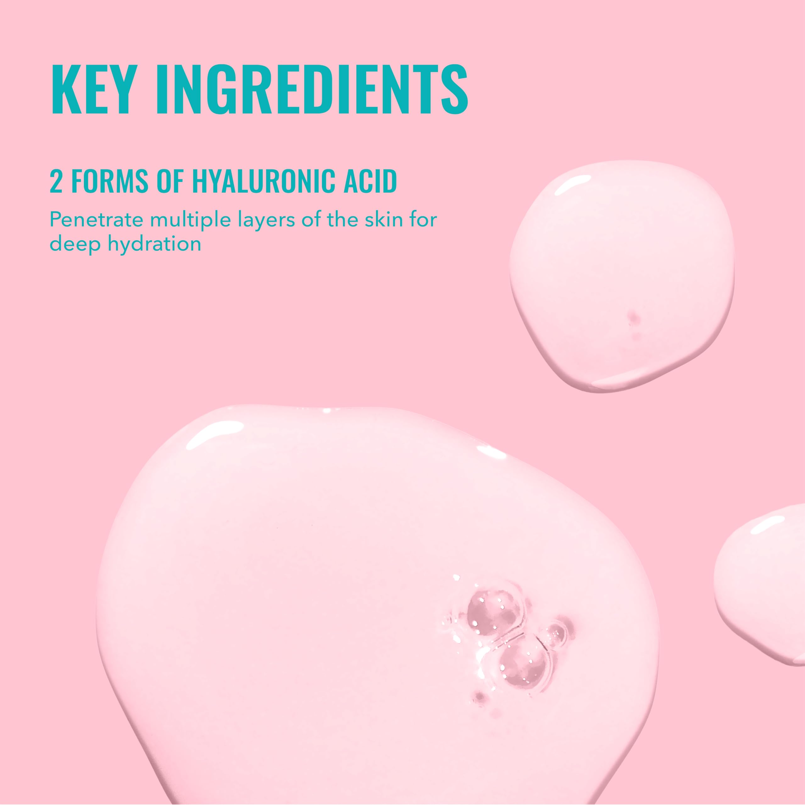 Good Molecules Hyaluronic Acid Serum - 1% Hyaluronic Acid Non-greasy Ultra Hydrating Serum, Facial Moisturizer for Plumper Skin, Skin Care for Face Halalzen