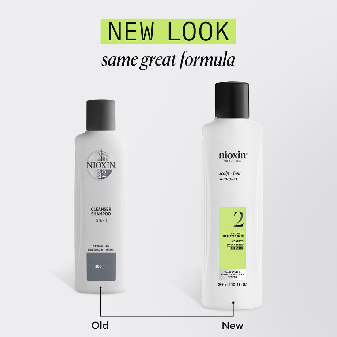 Nioxin System 2 - Hair Thickening System For Natural Hair with Progressed Thinning - Biotin & Niacinamide - Shampoo, Conditioner, Serum