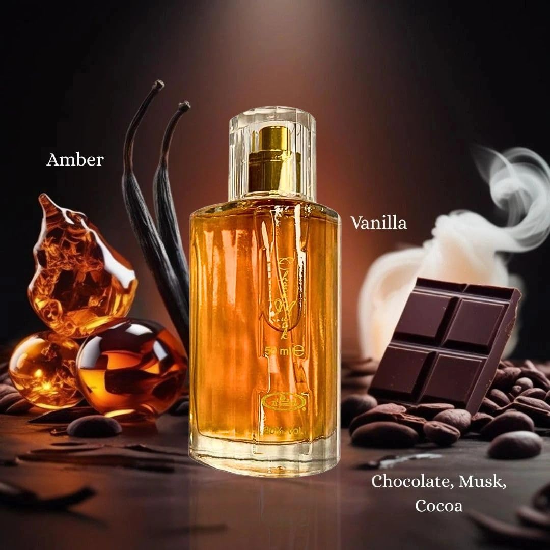 Al-Rehab Choco Musk Eau de Parfum Spray für Damen, 1,65 oz/50 ml