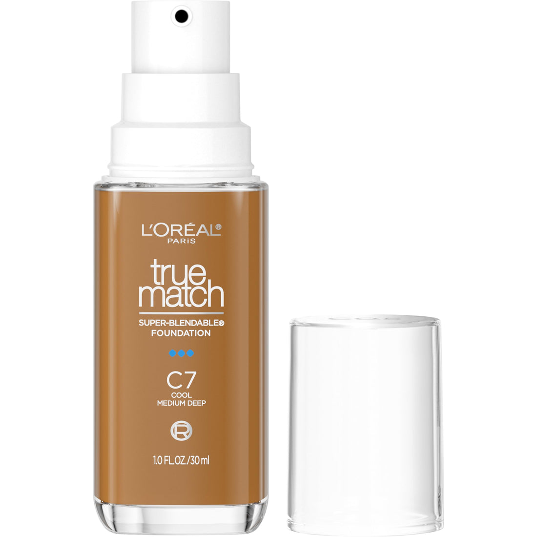L'Oreal Paris True Match Super-Blendable Foundation, Flüssig-Foundation mit mittlerer Deckkraft, N3, Hell-Mittel, 30 ml