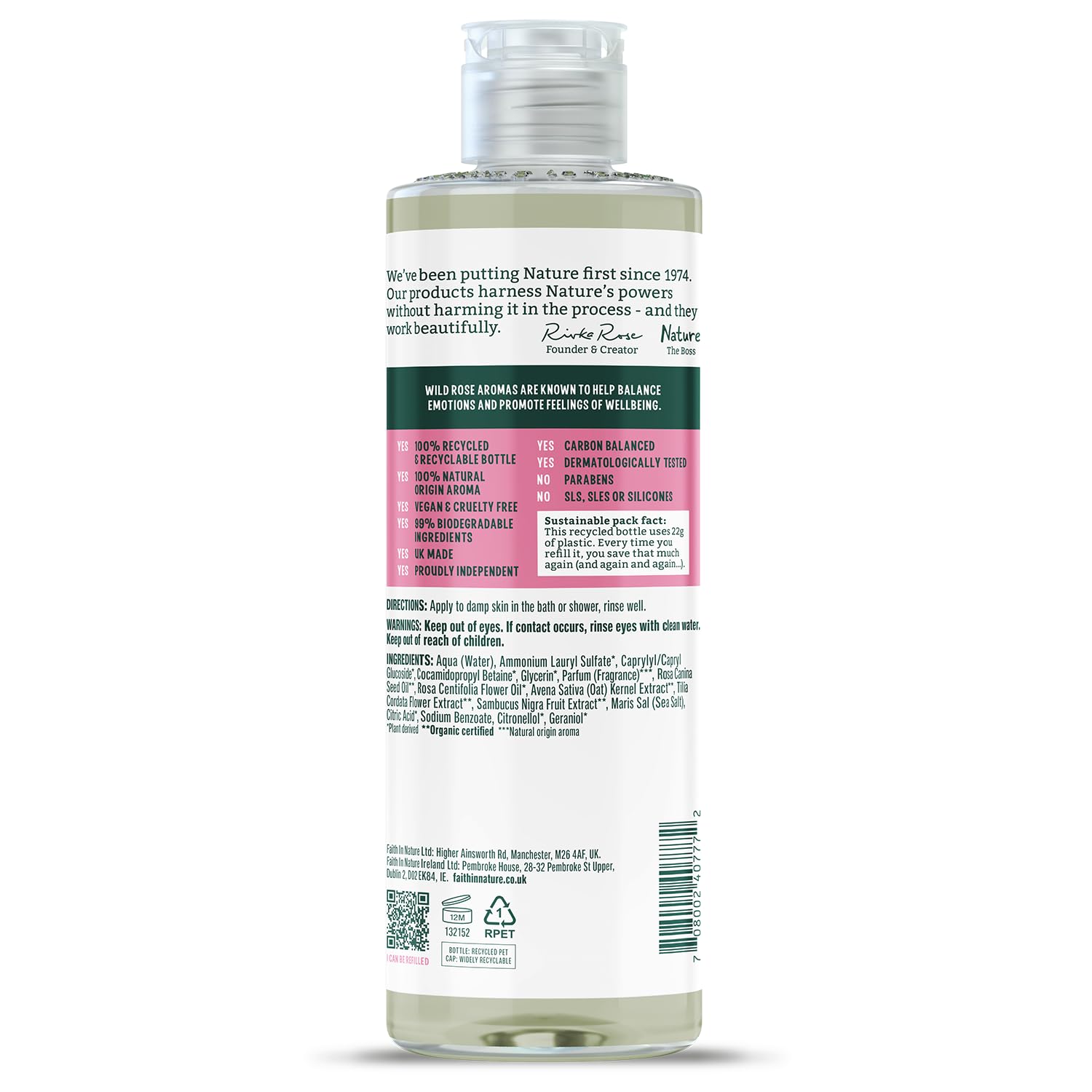 Faith In Nature Natural Aloe Vera Body Wash, Soothing Shower Gel, Vegan and Cruelty Free, No SLS or Parabens, 400 ml