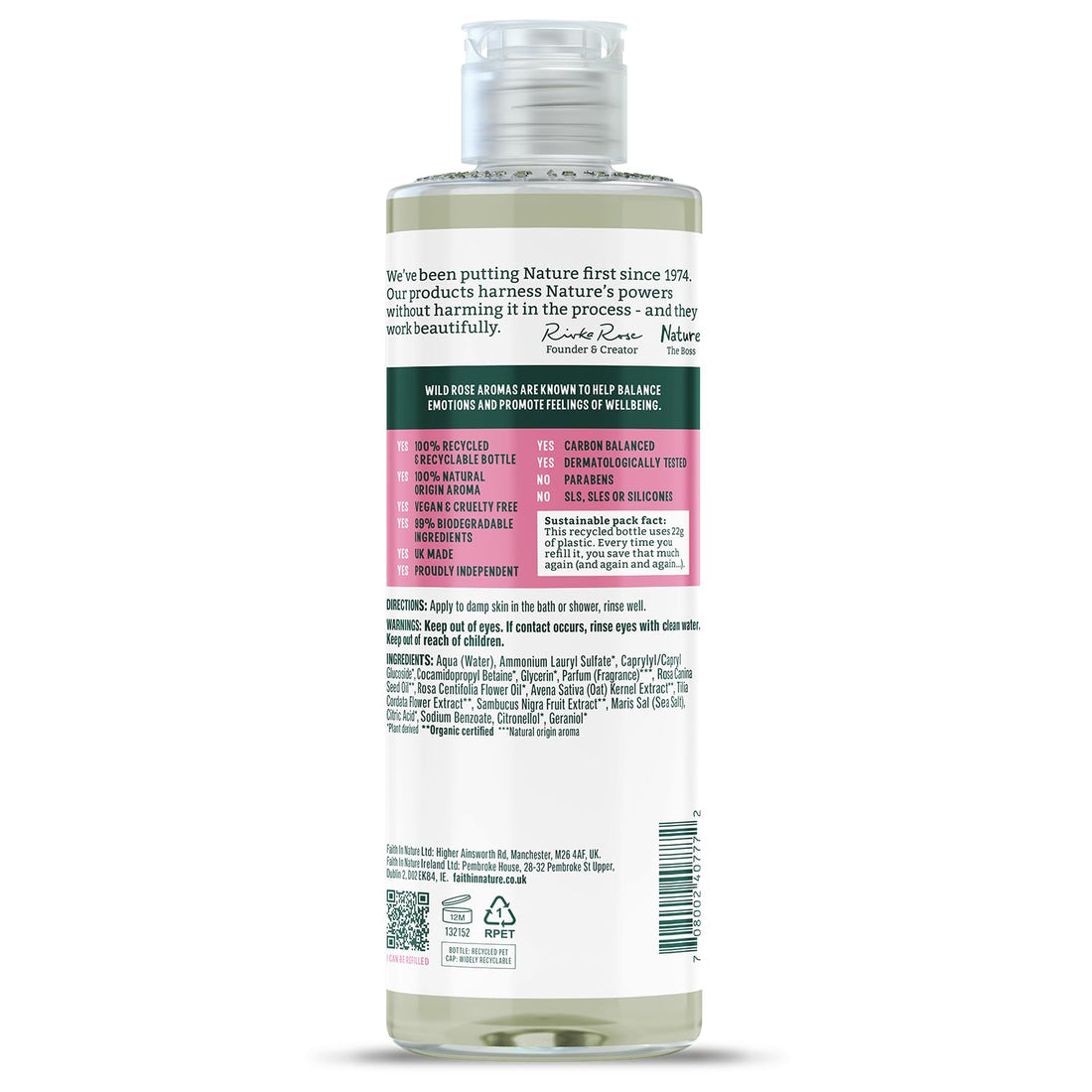 Faith In Nature Natural Aloe Vera Body Wash, Soothing Shower Gel, Vegan and Cruelty Free, No SLS or Parabens, 400 ml