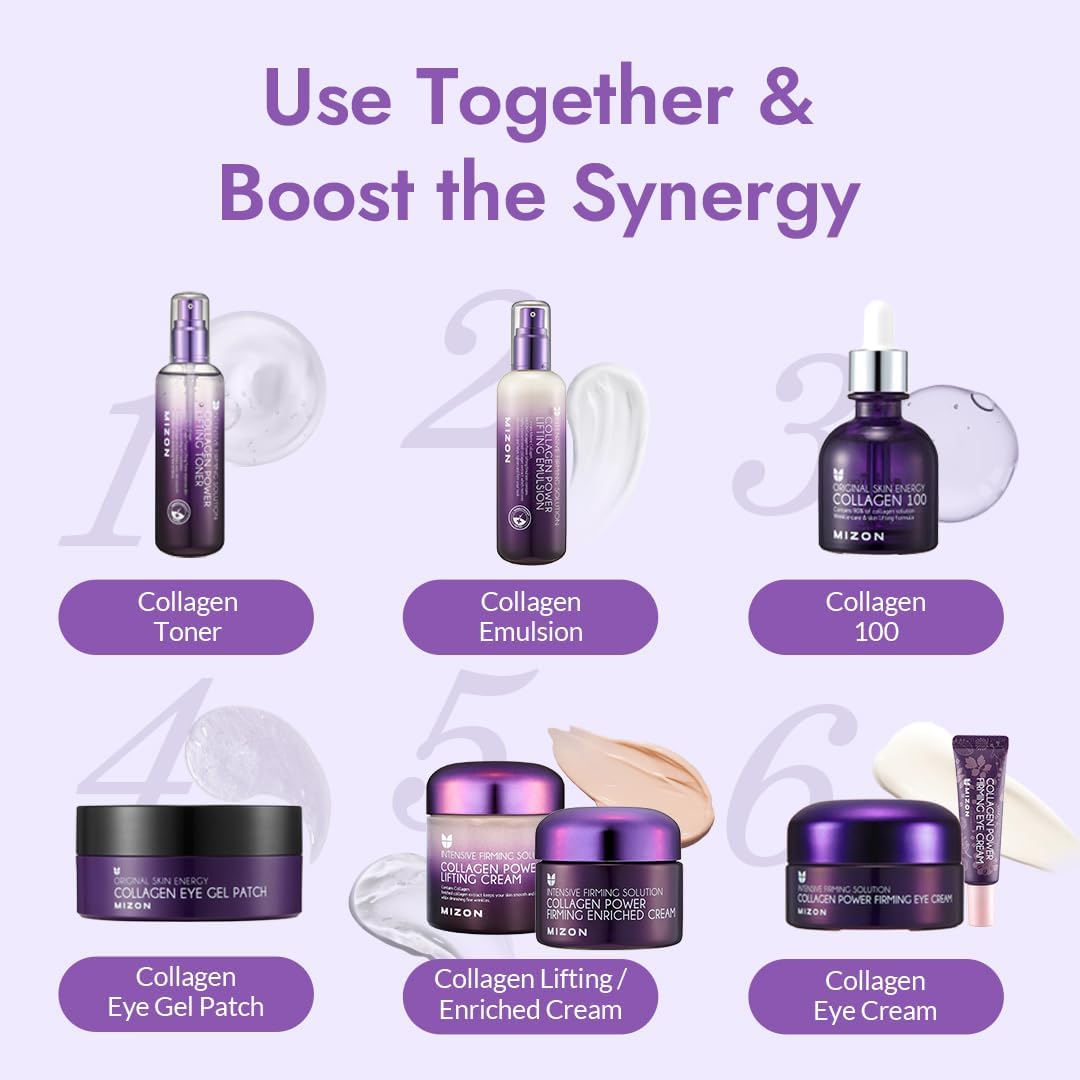 [MIZON] COLLAGEN 100 (30ml) Korean Skincare - Marine collagen serum for face - Intensive anti-aging treatment - Reduces wrinkles & fine lines - Hydration & Elasticity