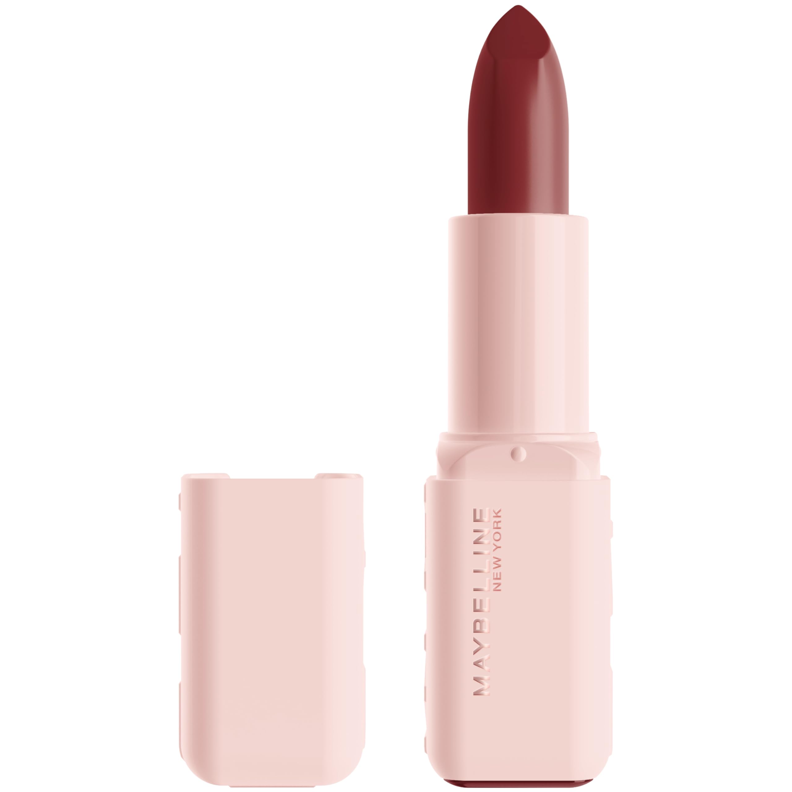 MAYBELLINE Serum-Lippenstift, Feuchtigkeitsspendendes Lippen-Make-up mit 8 Stunden Lippenauffüllender Feuchtigkeit mit Hyaluronsäure + Öl-Mischung, Wild Card (Mitteltoniges Rot Matt)