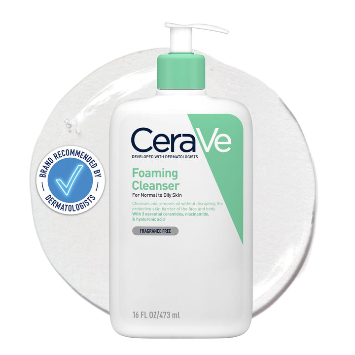 CeraVe Foaming Cleanser for Normal to Oily Skin with Niacinamide and 3 Essential Ceramides Halalzen
