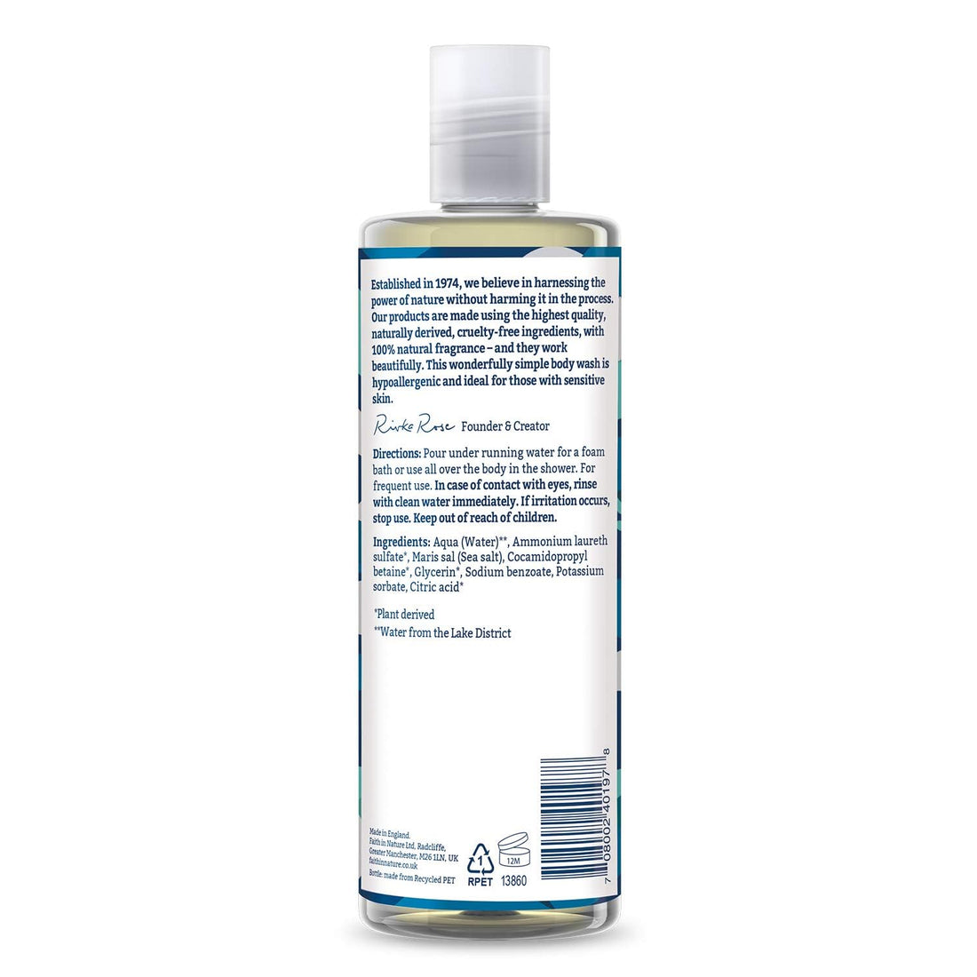 Faith In Nature Natural Aloe Vera Body Wash, Soothing Shower Gel, Vegan and Cruelty Free, No SLS or Parabens, 400 ml