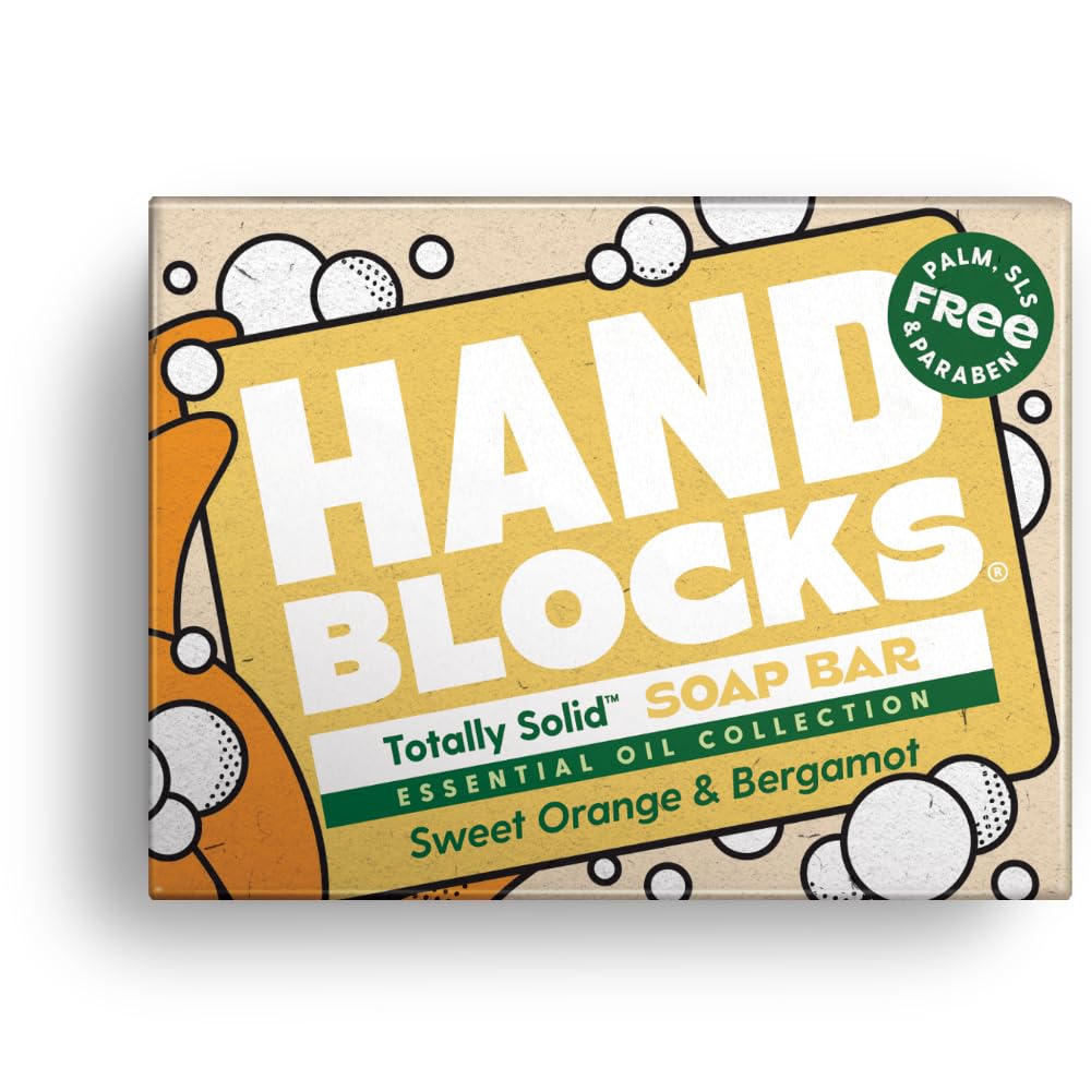 Hand Blocks: Cedarwrood & Eucalyptus (6 Pack) - Cold Processed Natural Soap Bars - Plastic, Palm, SLS, SLES & Paraben Free Halalzen