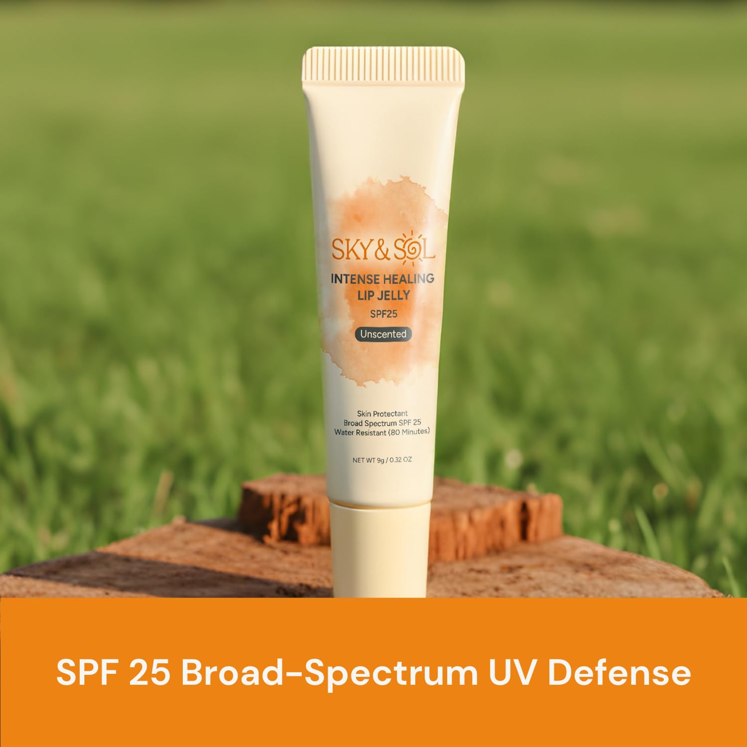 Sky & Sol Lip Balm SPF 25 – 3 Pack Natural Hydrating Lip Jelly with Broad-Spectrum Sun Protection and Primer, Water-Resistant for Smooth, Plump & Rosy Lips. Halalzen