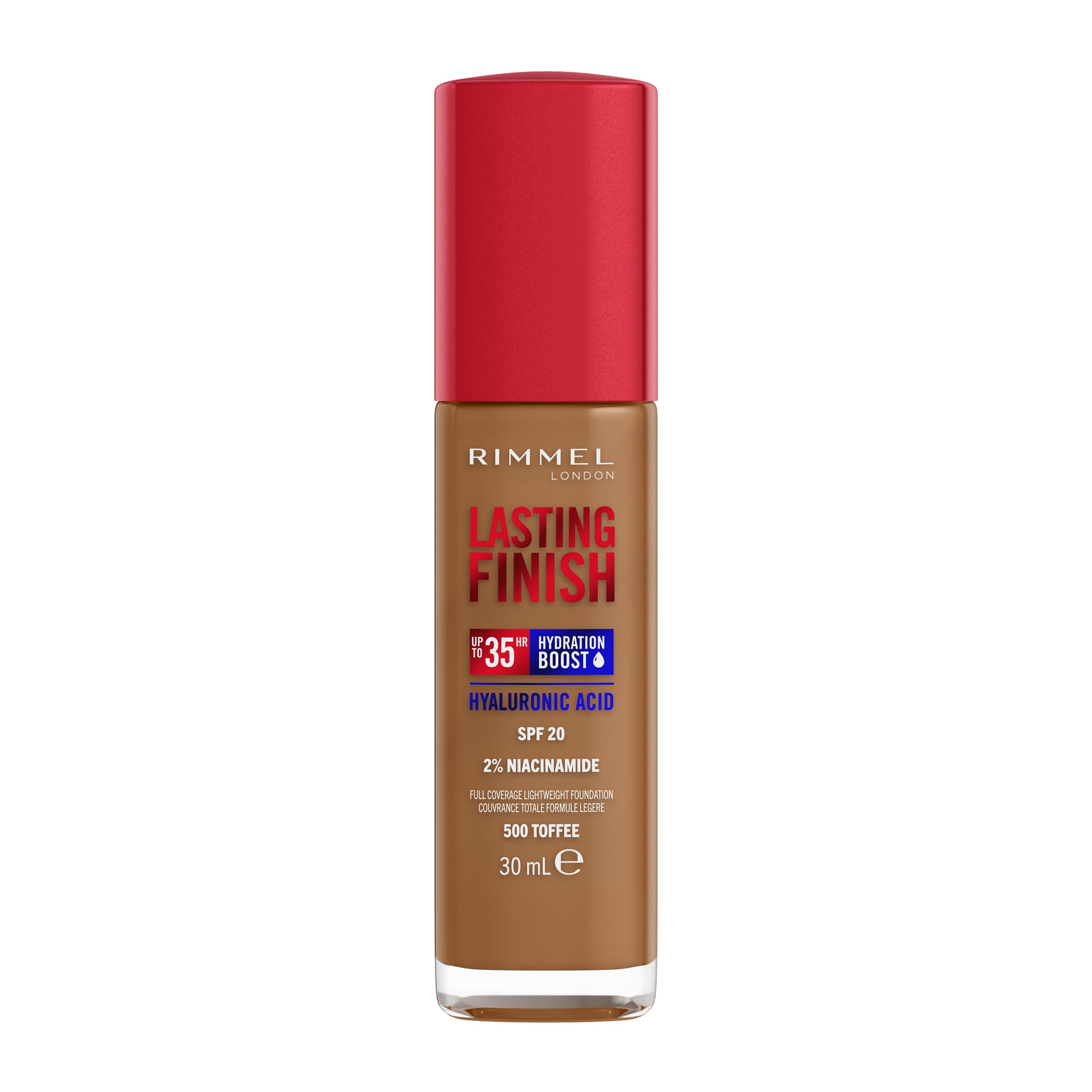 Rimmel Lasting Finish 35Hr Foundation 200 Soft Beige, Full Coverage, Hydrating, SPF20, Hyaluronic Acid, Vitamin E, 2% Niacinamide, All Day Wear, Vegan, Cruelty Free Halalzen