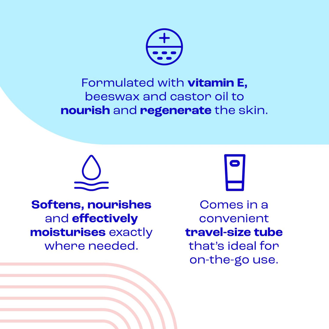 E45 Lips & Dry Skin Lip Balm - Moisturising Natural Lip Balm for Dry & Cracked Lips and Skin - Hydrating and Nourishing Lips Balm with Vitamin E - E45 Cream Lipbalm for Chapped Lips - 30ml