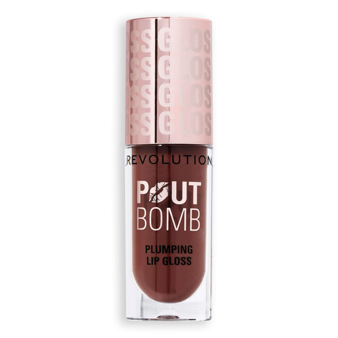 Revolution Beauty, Pout Bomb Plumping Lip Gloss, High-Shine for Glossy, Fuller & Plump Lips with Hyaluronic Acid & Peptides, Vegan & Cruelty-Free, Sheer Milky Nude Halalzen