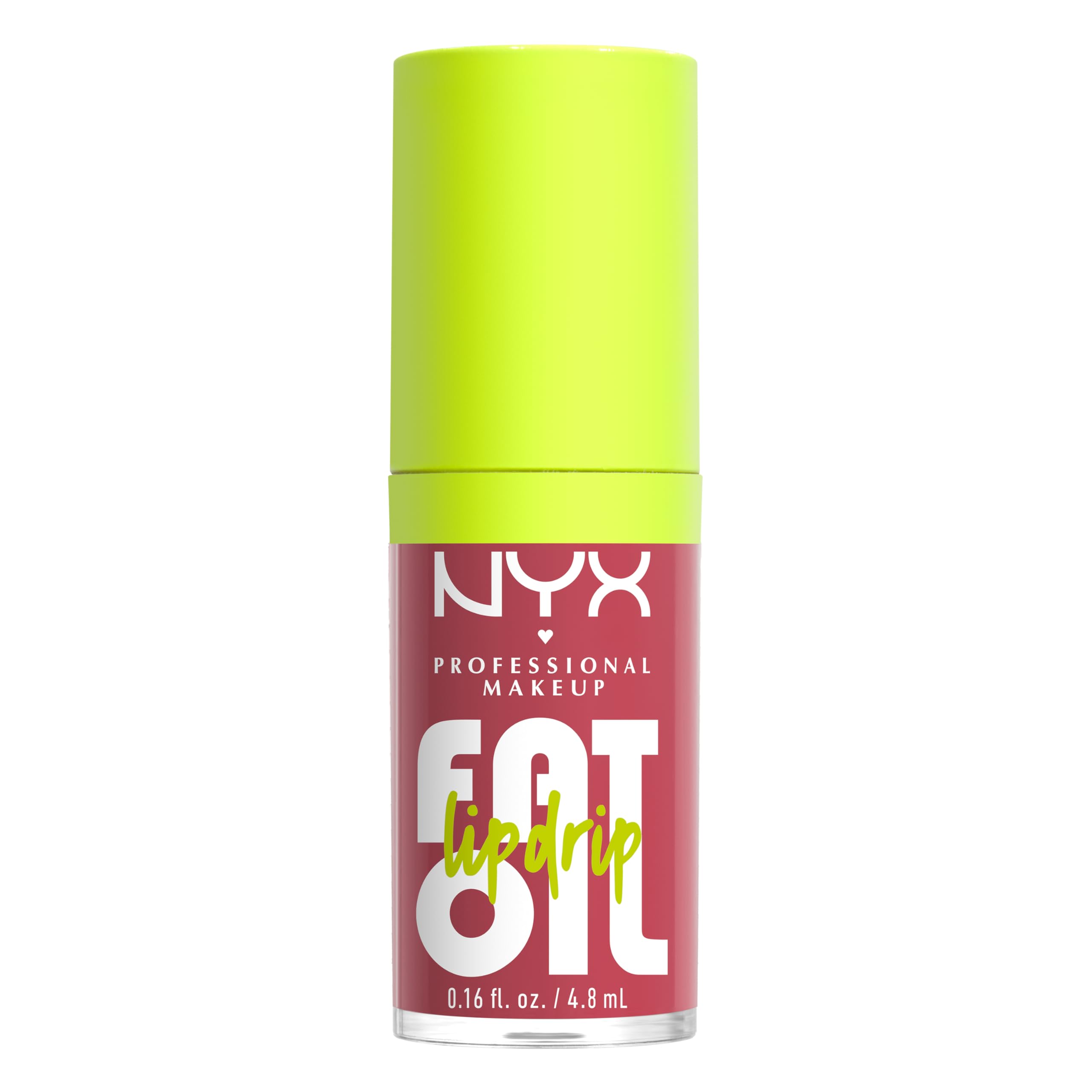 NYX PROFESSIONAL MAKEUP Fat Oil Lip Drip, Moisturizing Lip Oil Gloss, Vegan Tinted Formula, Up to 12 HR Hydration - My Main (Clear) Halalzen