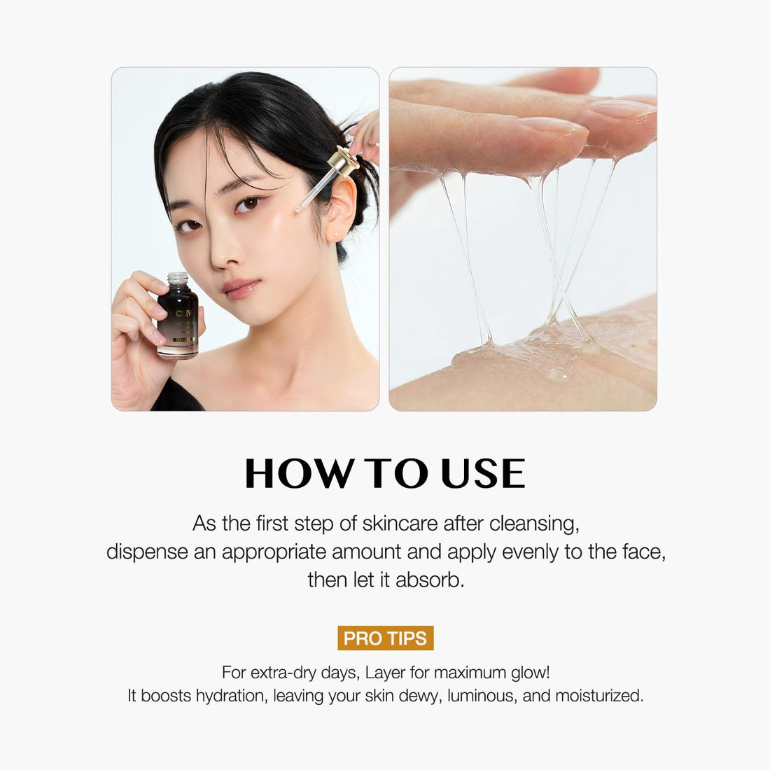CLIV Multi Hyaluronic Hydrating Ampoule | 85% Hyaluronic Acid, 8-Layer Hydration, Ceramides & Panthenol for Deep Moisture Care | Korean Skincare Nourishing Serum | 1.01 Fl Oz (Pack of 1) Halalzen
