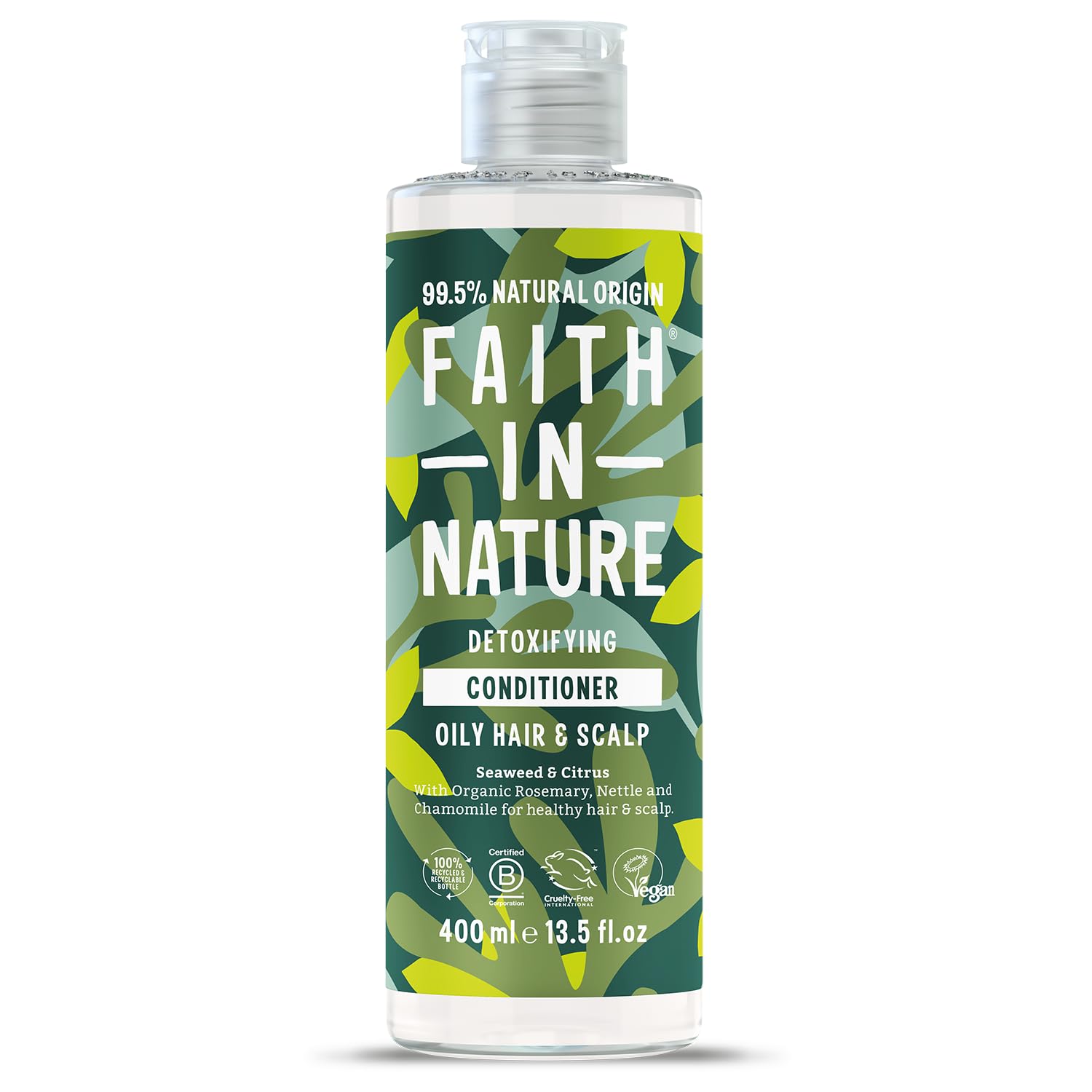 Faith In Nature Organic Aloe Vera Conditioner, Soothing for Normal Hair & Scalp, Vegan & Cruelty Free, No SLS, Silicones or Parabens, 400ml